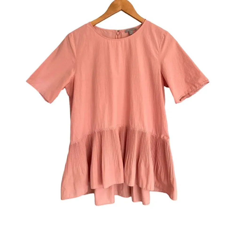COS Pleat Panelled Cotton Top size 10 - Picture 3 of 9